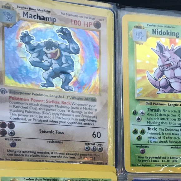 Other | Original Machamp 1996 Pokmon Card | Poshmark